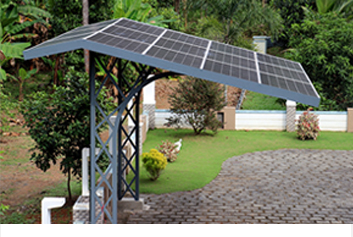 Off grid solar power plant